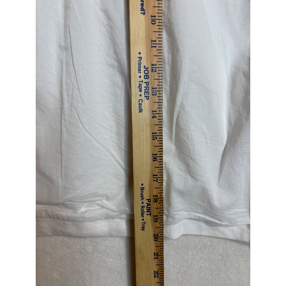 Lafayette 148 New York White 100% Linen Stand Collar Blazer Jacket Button Front - Picture 13 of 14